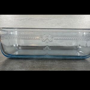 Vintage fire king loaf dish